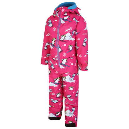 Pink - Side - Dare 2B Childrens-Kids Snow Animals Snowsuit