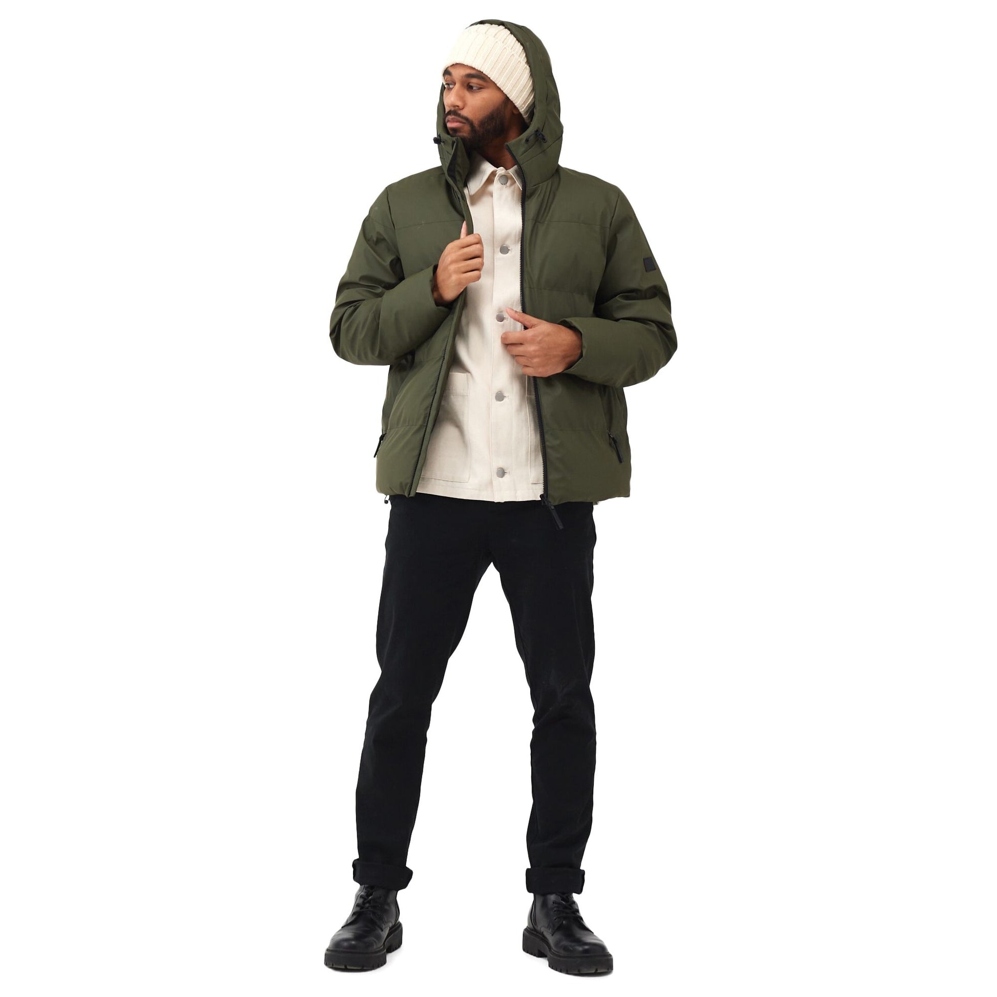 Dark Khaki - Lifestyle - Regatta Mens Saltern Quilted Jacket