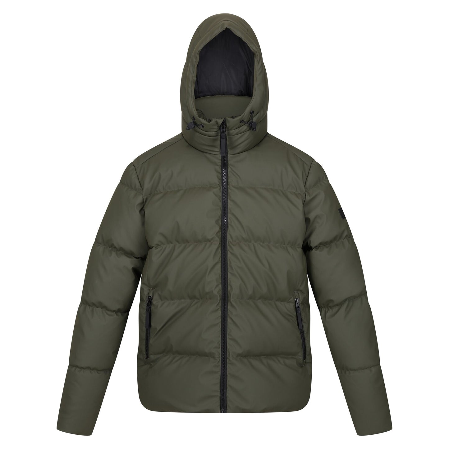 Dark Khaki - Front - Regatta Mens Saltern Quilted Jacket