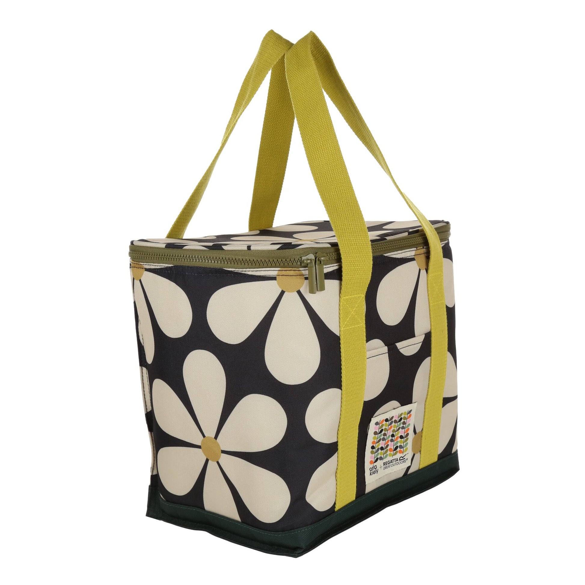 Black - Side - Regatta Orla Kiely 12L Daisy Cool Bag