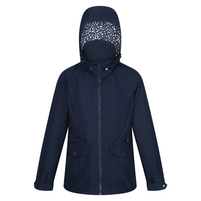 Navy - Front - Regatta Womens-Ladies Navassa Waterproof Jacket