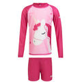 Sweet Pink - Front - Regatta Childrens-Kids Luna The Unicorn Rash Guard