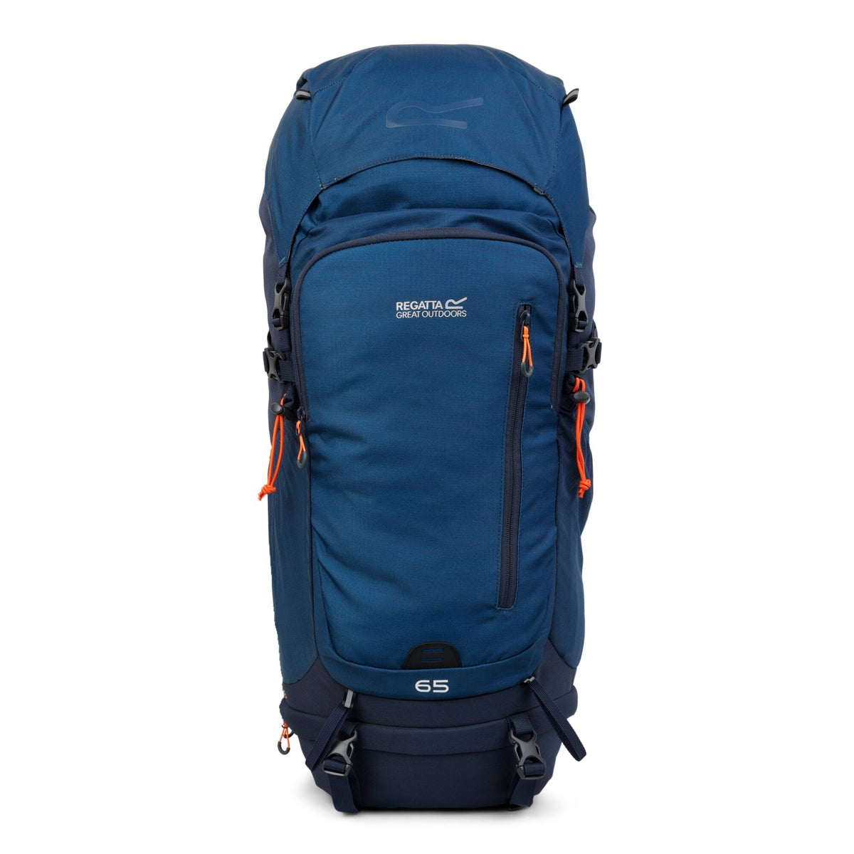 Navy-Dark Denim - Front - Regatta Highton V2 65L Hiking Backpack