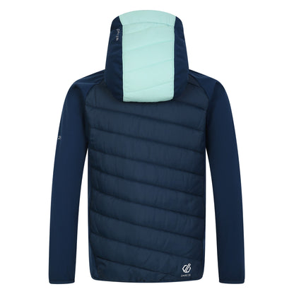 Moonlight Denim-Mint Green - Back - Dare 2B Childrens-Kids Explore Hybrid Jacket