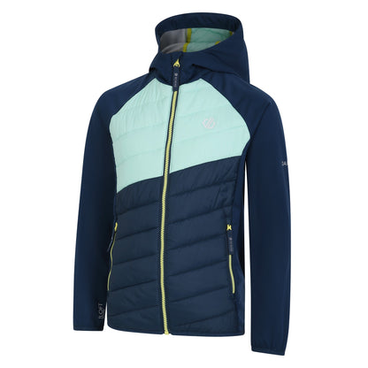 Moonlight Denim-Mint Green - Side - Dare 2B Childrens-Kids Explore Hybrid Jacket