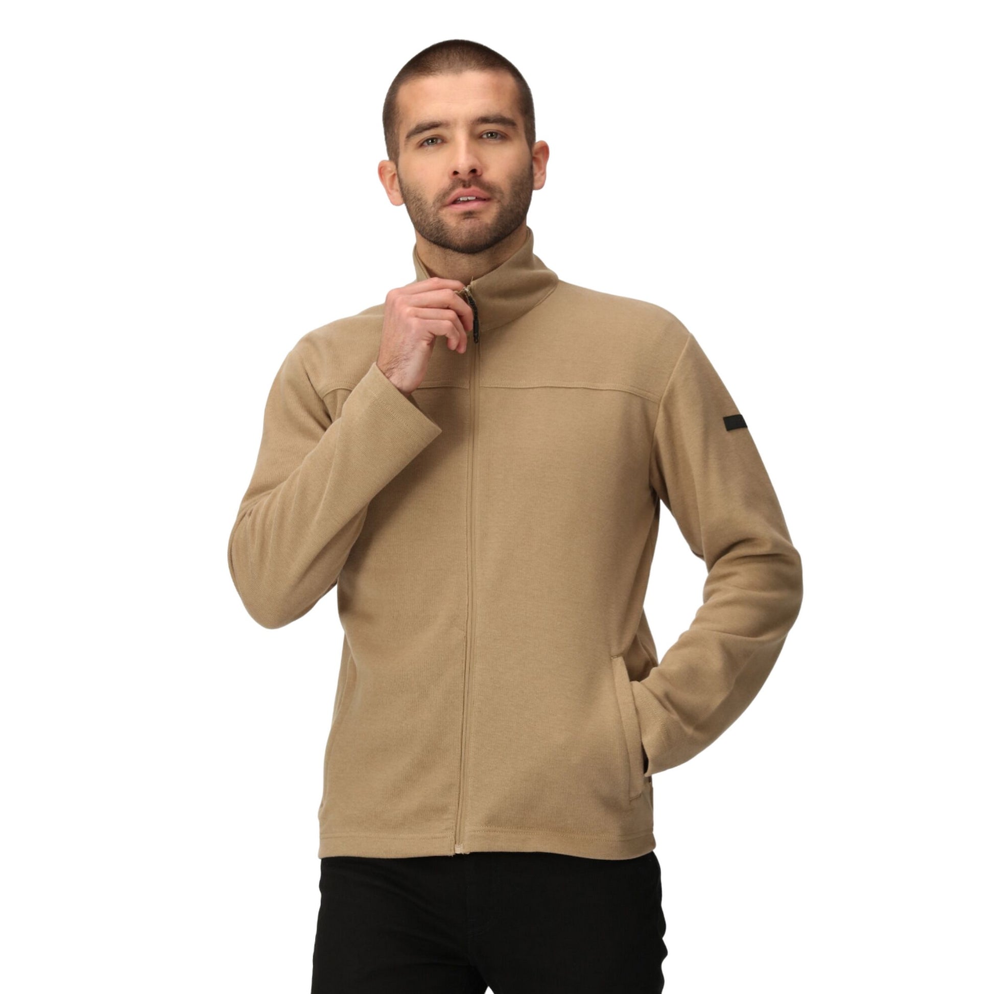 Gold Sand - Side - Regatta Mens Lakenham Full Zip Fleece
