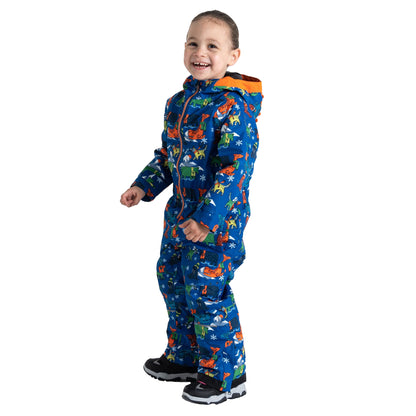 Blue - Lifestyle - Regatta Childrens-Kids Snowplay Arctic Animals Snowsuit