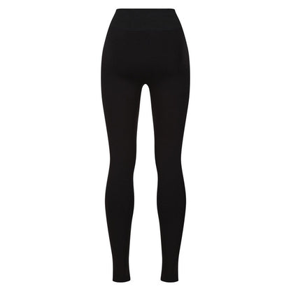 Black - Back - Regatta Womens-Ladies Stretch Thermal Leggings