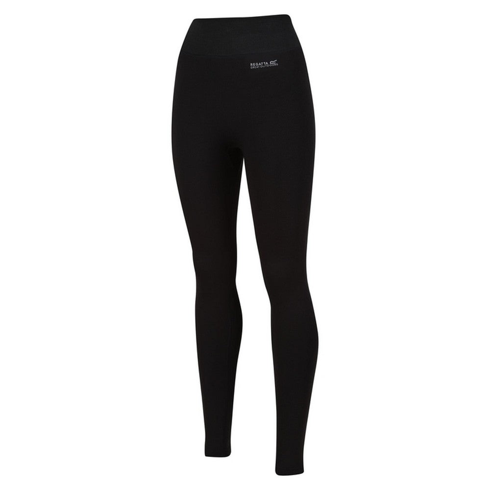 Black - Front - Regatta Womens-Ladies Stretch Thermal Leggings