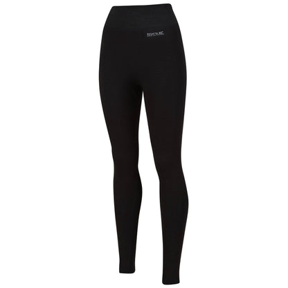 Black - Front - Regatta Womens-Ladies Stretch Thermal Leggings