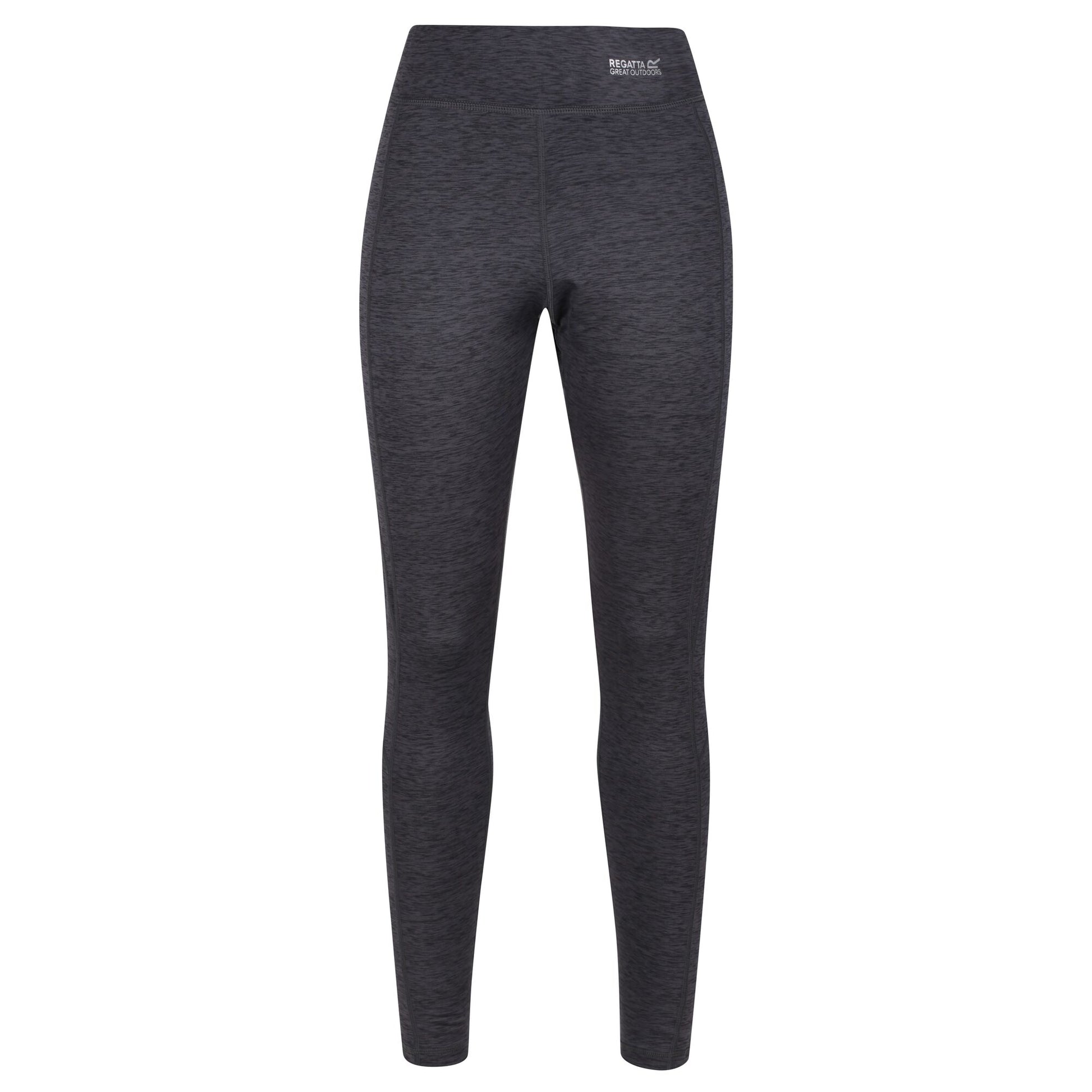 Seal Grey - Front - Regatta Womens-Ladies Holeen Animal Print Winter Leggings