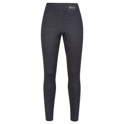 Seal Grey - Front - Regatta Womens-Ladies Holeen Animal Print Winter Leggings