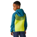 Moroccan Blue-Piquant Green-Citron Lime - Pack Shot - Regatta Childrens-Kids Kielder VIII Hybrid Jacket