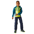 Moroccan Blue-Piquant Green-Citron Lime - Close up - Regatta Childrens-Kids Kielder VIII Hybrid Jacket