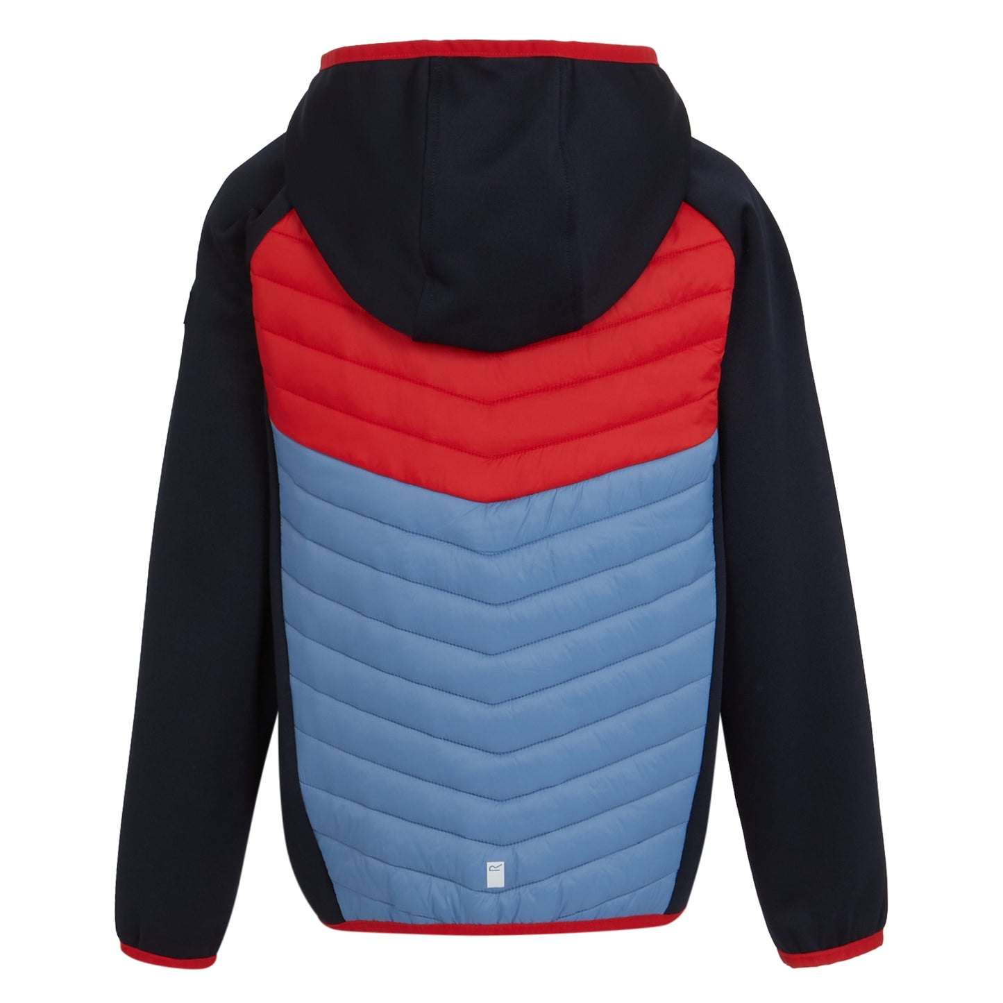 Navy-Danger Red-Coronet Blue - Back - Regatta Childrens-Kids Kielder VIII Hybrid Jacket