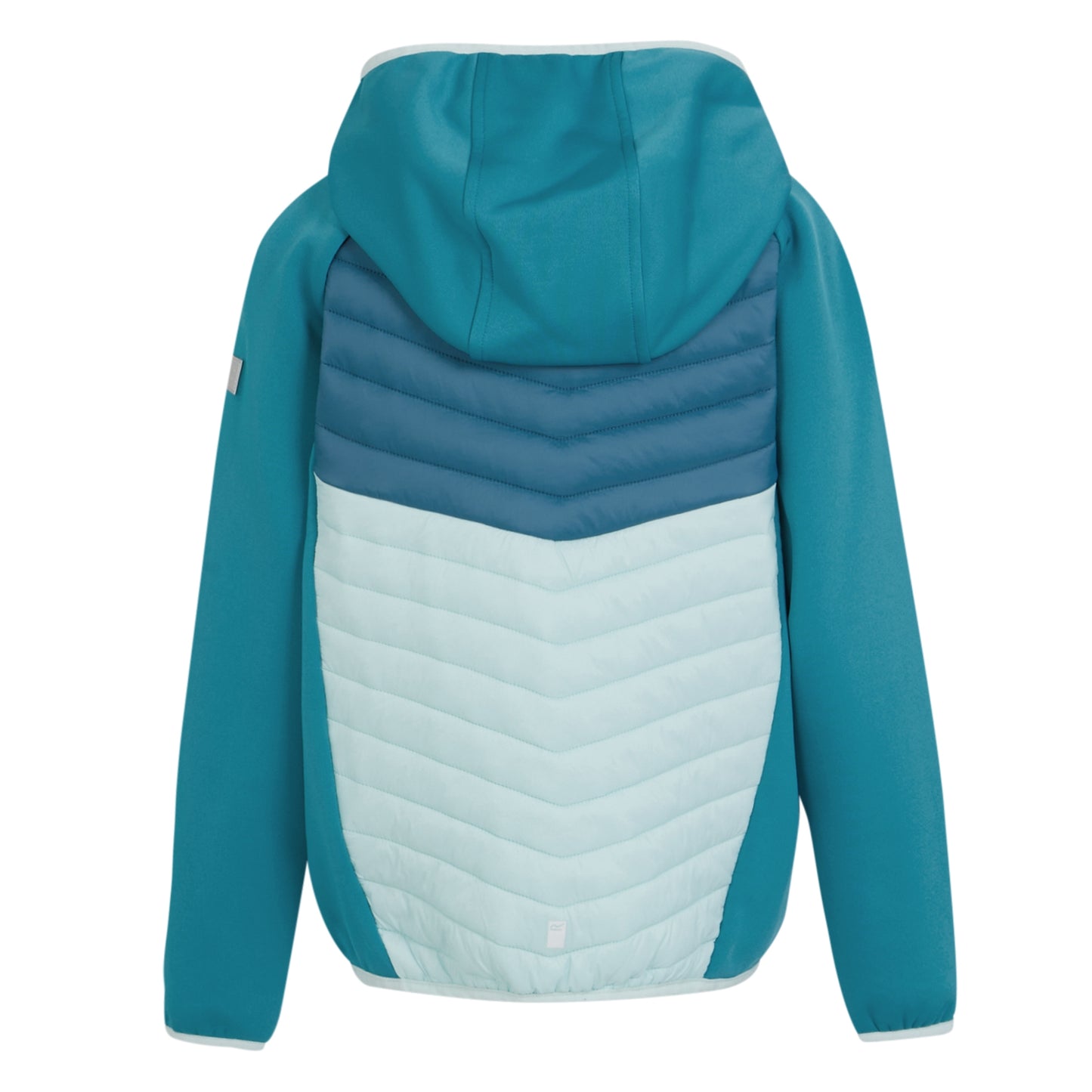 Tahoe Blue-Moroccan Blue-Bleached Aqua - Back - Regatta Childrens-Kids Kielder VIII Hybrid Jacket