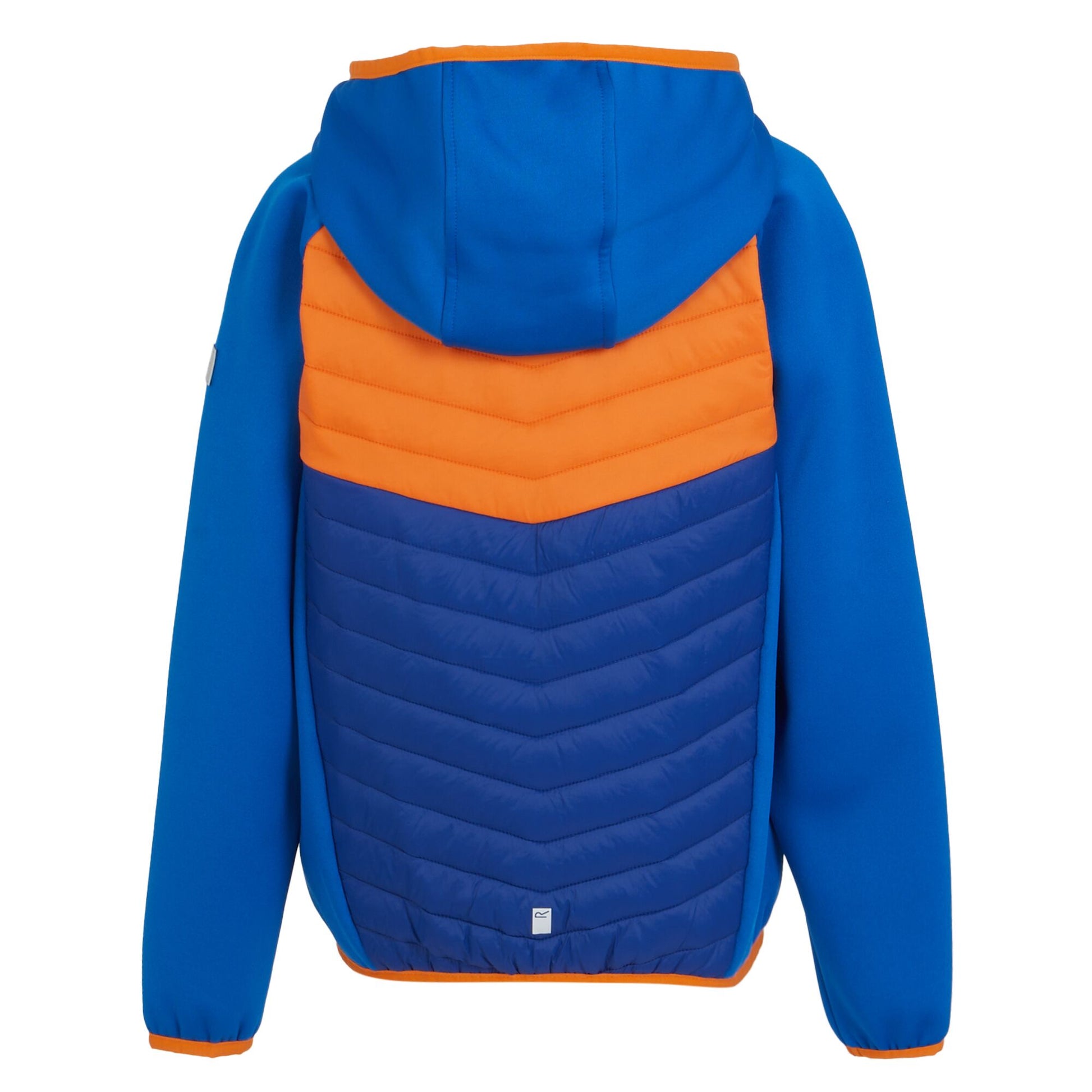 Oxford Blue-Persimmon - Back - Regatta Childrens-Kids Kielder VIII Hybrid Jacket