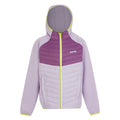 Lilac Frost-Sunset Purple - Front - Regatta Childrens-Kids Kielder VIII Hybrid Jacket