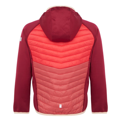 Rumba Red-Red Sky - Back - Regatta Childrens-Kids Kielder VIII Hybrid Jacket