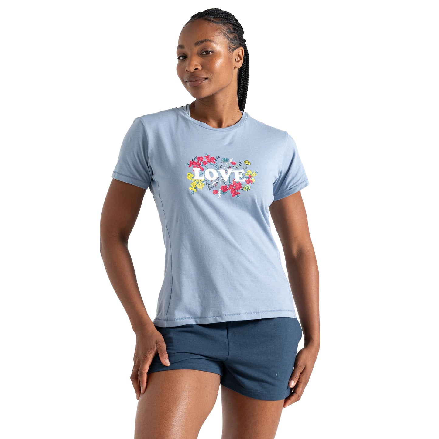 Rainwashed Blue - Lifestyle - Dare 2B Womens-Ladies Tranquility II Love T-Shirt