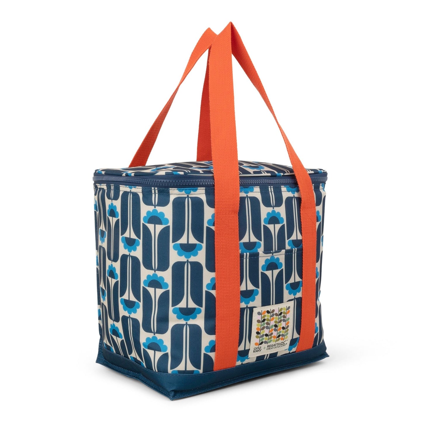 Navy - Back - Regatta Orla Kiely 12L Flowers Cool Bag