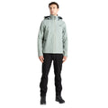 Lilypad Green - Close up - Dare 2B Mens Switch Out II Waterproof Jacket