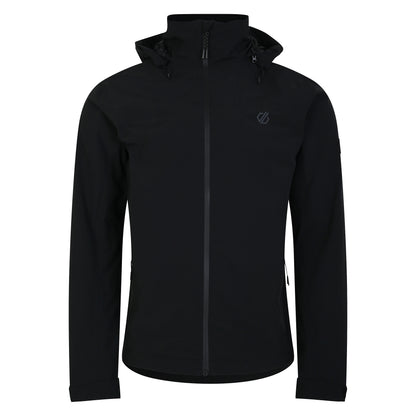 Black - Front - Dare 2B Mens Switch Out II Waterproof Jacket