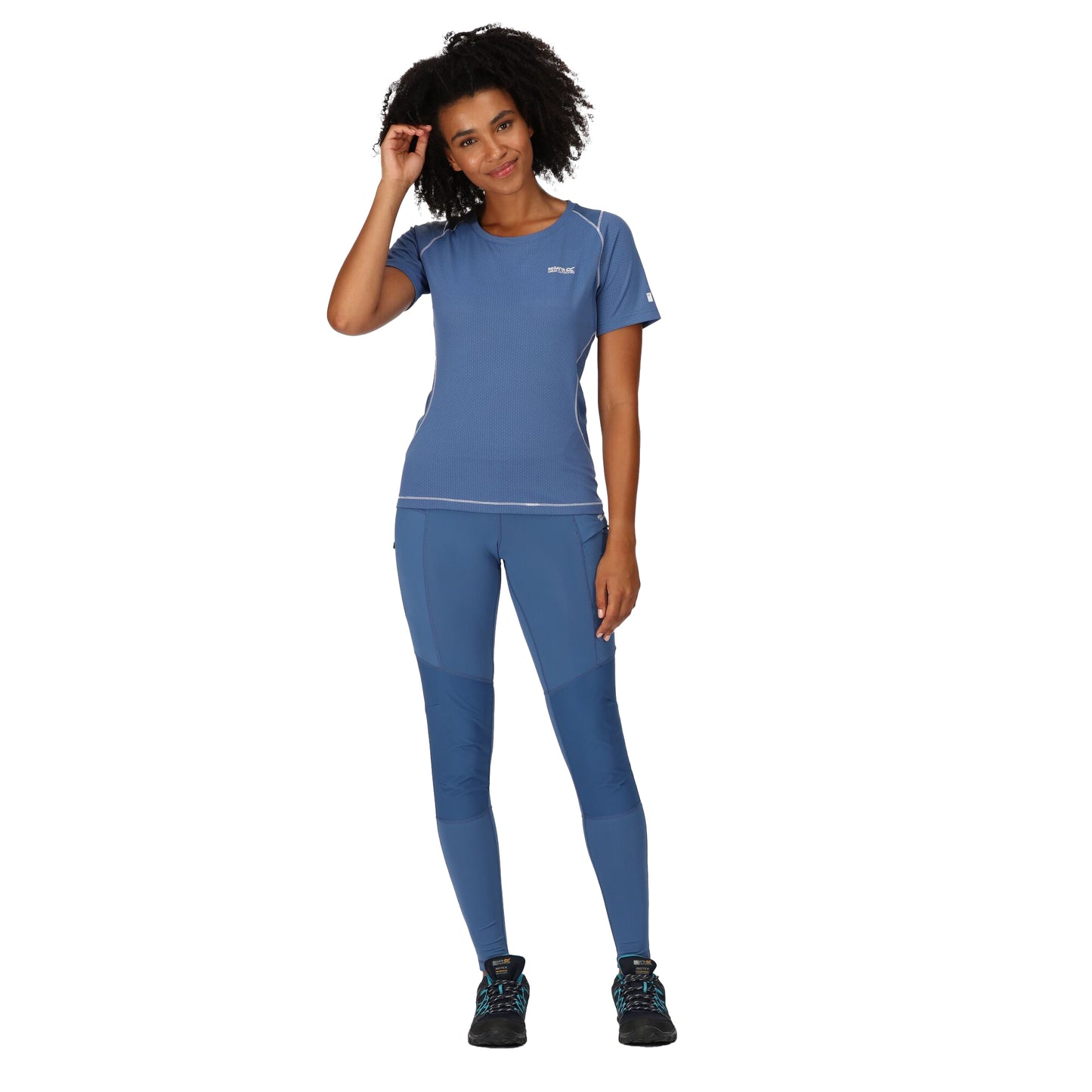 Dusty Denim - Pack Shot - Regatta Womens-Ladies Gravale Tech Leggings