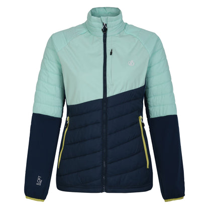 Mint Green-Moonlight Denim - Front - Dare 2B Womens-Ladies Lexan Hybrid Jacket