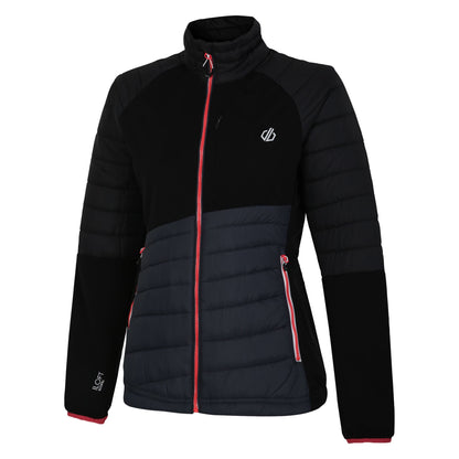 Black-Ebony - Side - Dare 2B Womens-Ladies Lexan Hybrid Jacket