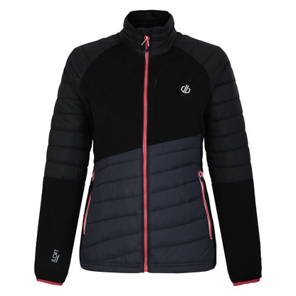 Black-Ebony - Front - Dare 2B Womens-Ladies Lexan Hybrid Jacket