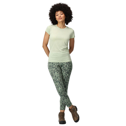 Darkest Spruce - Pack Shot - Regatta Womens-Ladies Holeen Camo Winter Leggings