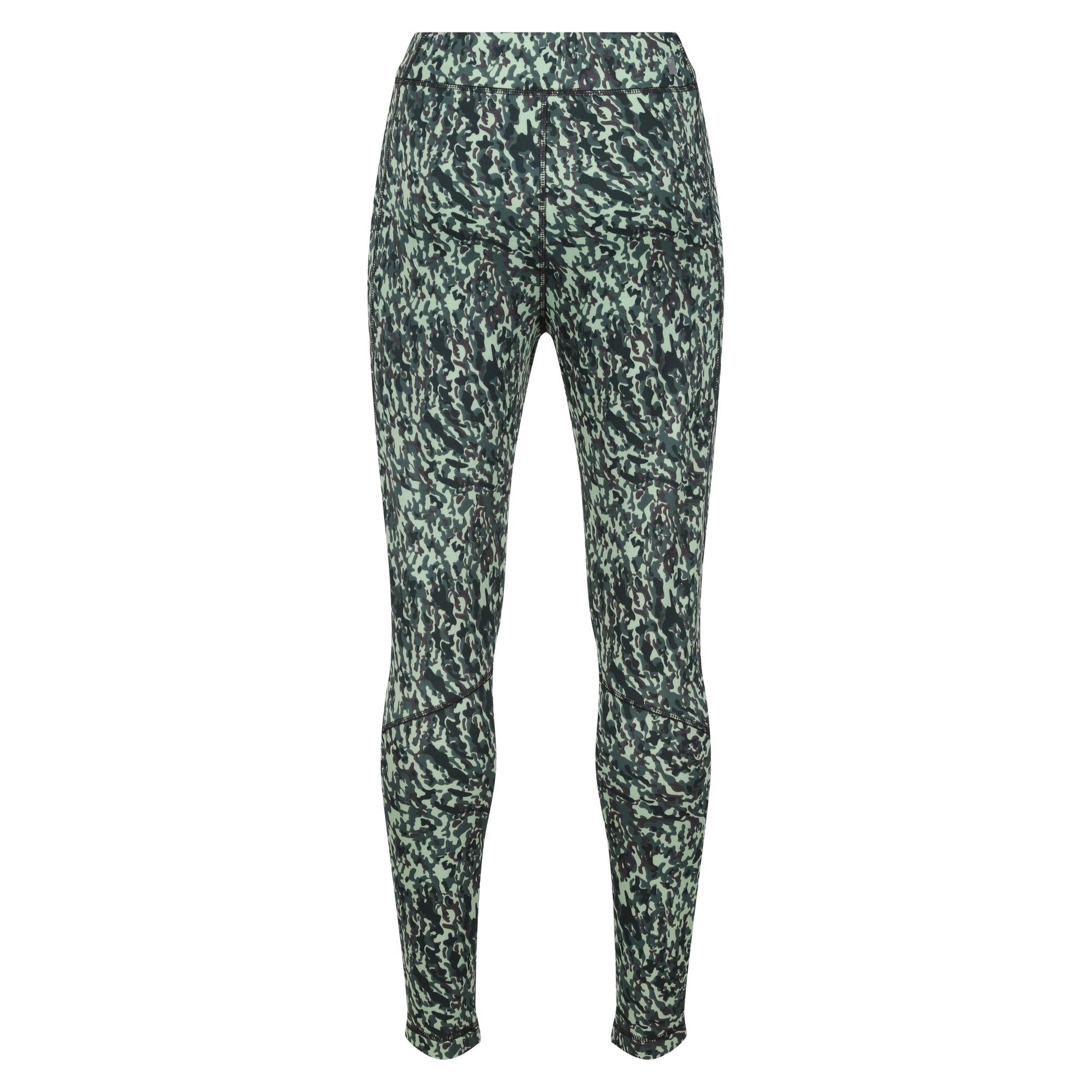 Darkest Spruce - Front - Regatta Womens-Ladies Holeen Camo Winter Leggings