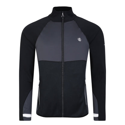 Black-Ebony - Front - Dare 2B Mens Substratum II Core Stretch Midlayer