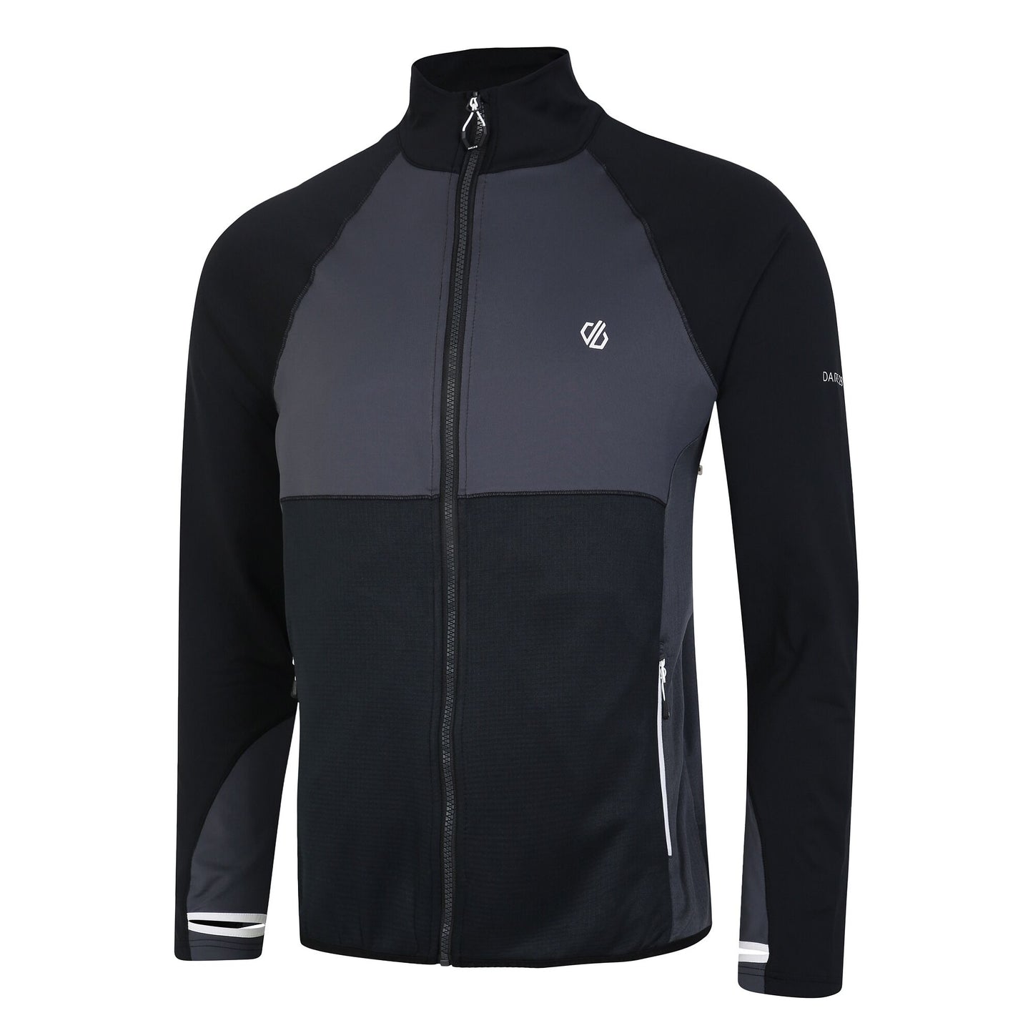 Black-Ebony - Side - Dare 2B Mens Substratum II Core Stretch Midlayer
