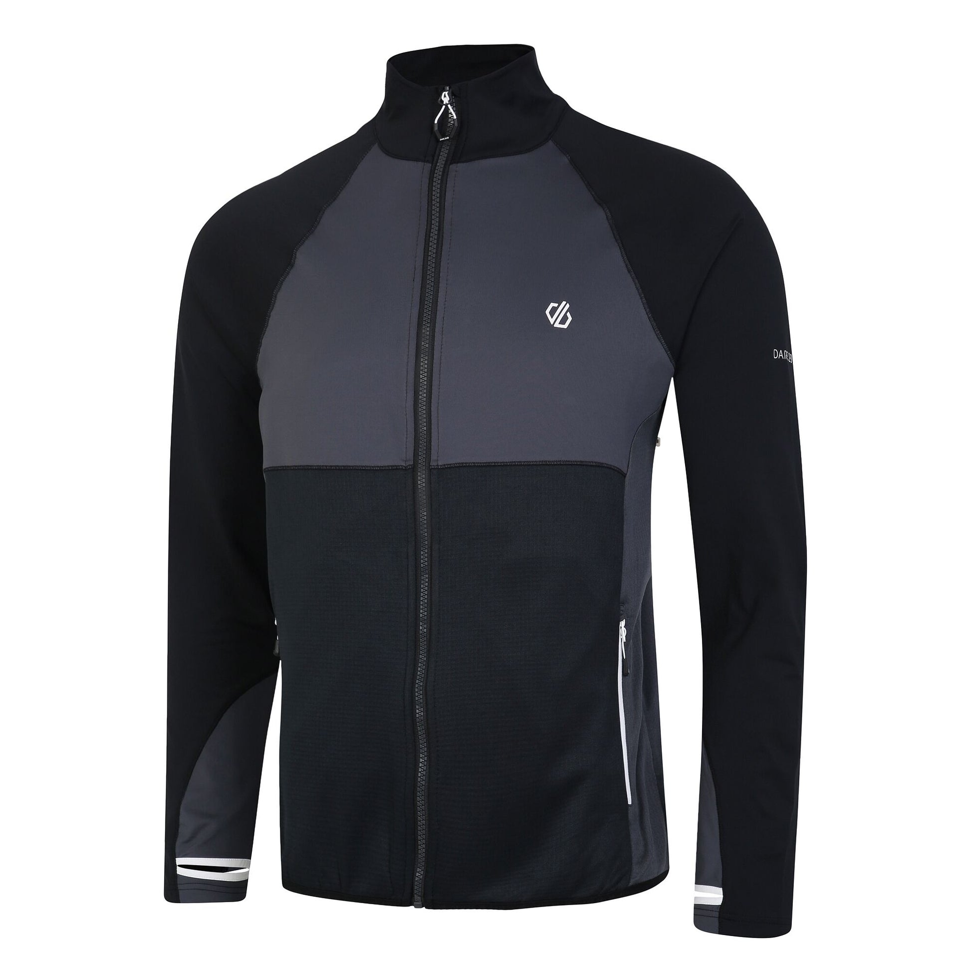 Black-Ebony - Side - Dare 2B Mens Substratum II Core Stretch Midlayer