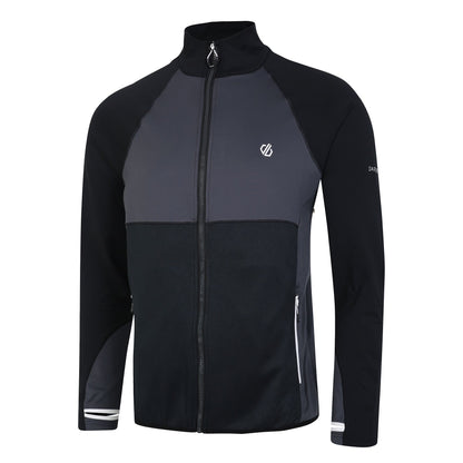 Black-Ebony - Side - Dare 2B Mens Substratum II Core Stretch Midlayer