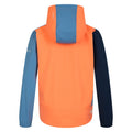 Orange-Niagara Blue - Side - Dare 2B Childrens-Kids Cheer Soft Shell Jacket