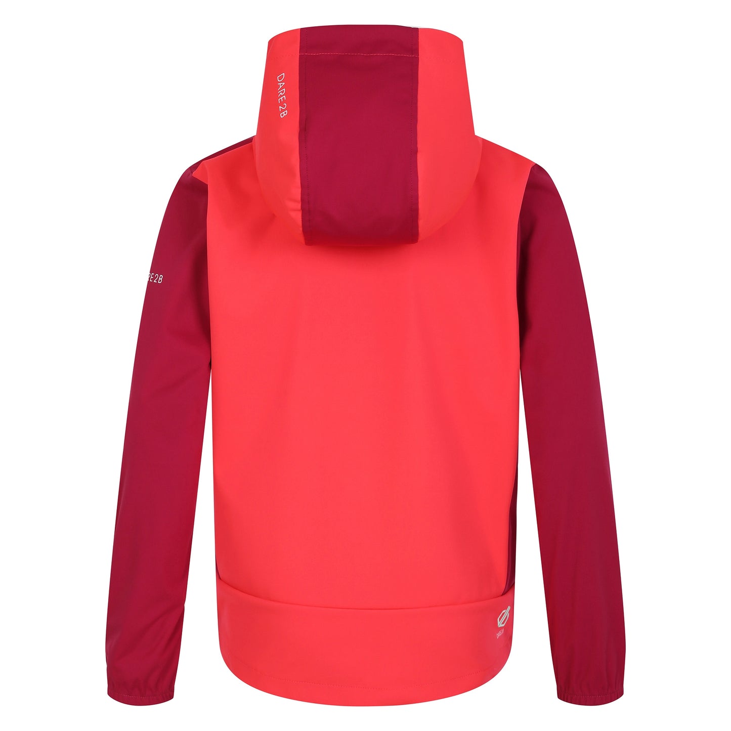 Berry Pink-Neon Pink - Back - Dare 2B Childrens-Kids Cheer Soft Shell Jacket