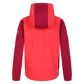 Berry Pink-Neon Pink - Back - Dare 2B Childrens-Kids Cheer Soft Shell Jacket