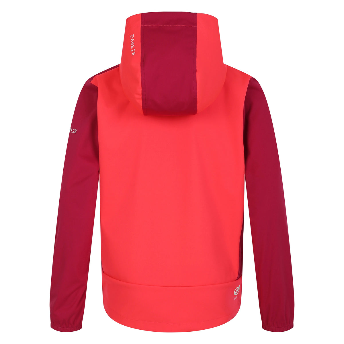 Berry Pink-Neon Pink - Back - Dare 2B Childrens-Kids Cheer Soft Shell Jacket