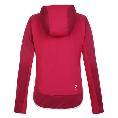 Berry Pink - Back - Dare 2B Womens-Ladies Traversing Core Stretch Midlayer