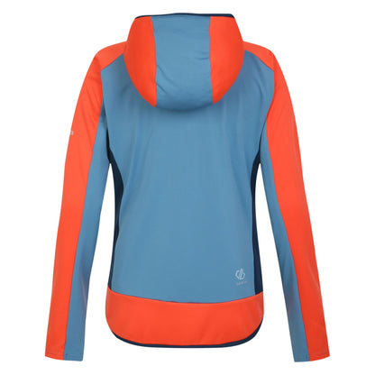Niagara Blue-Satsuma - Back - Dare 2B Womens-Ladies Traversing Core Stretch Midlayer