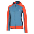 Niagara Blue-Satsuma - Side - Dare 2B Womens-Ladies Traversing Core Stretch Midlayer