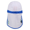 Hawaiian Blue - Back - Regatta Childrens-Kids Protect II Bubbles The Shark Cap