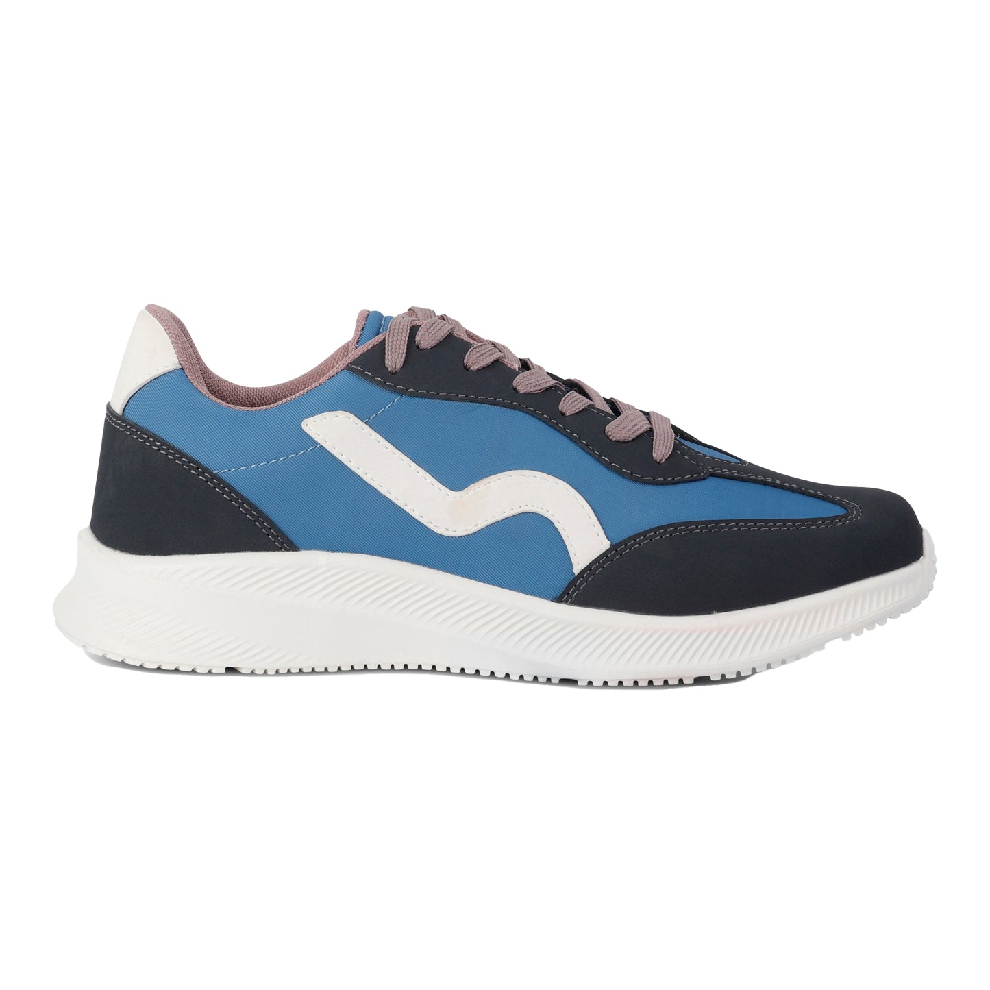 Coronet Blue-Toadstool - Side - Regatta Womens-Ladies Marine Retro Trainers