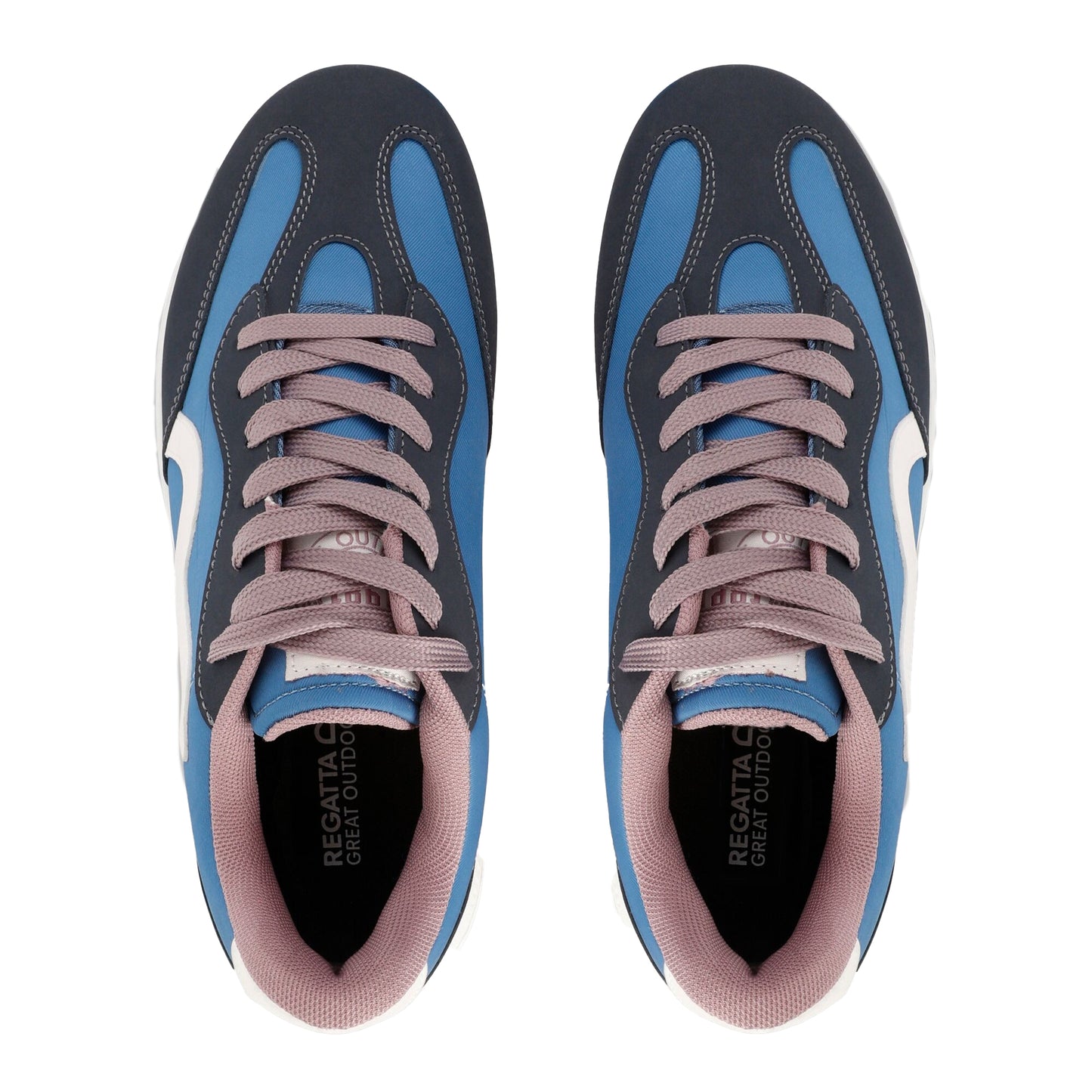 Coronet Blue-Toadstool - Lifestyle - Regatta Womens-Ladies Marine Retro Trainers