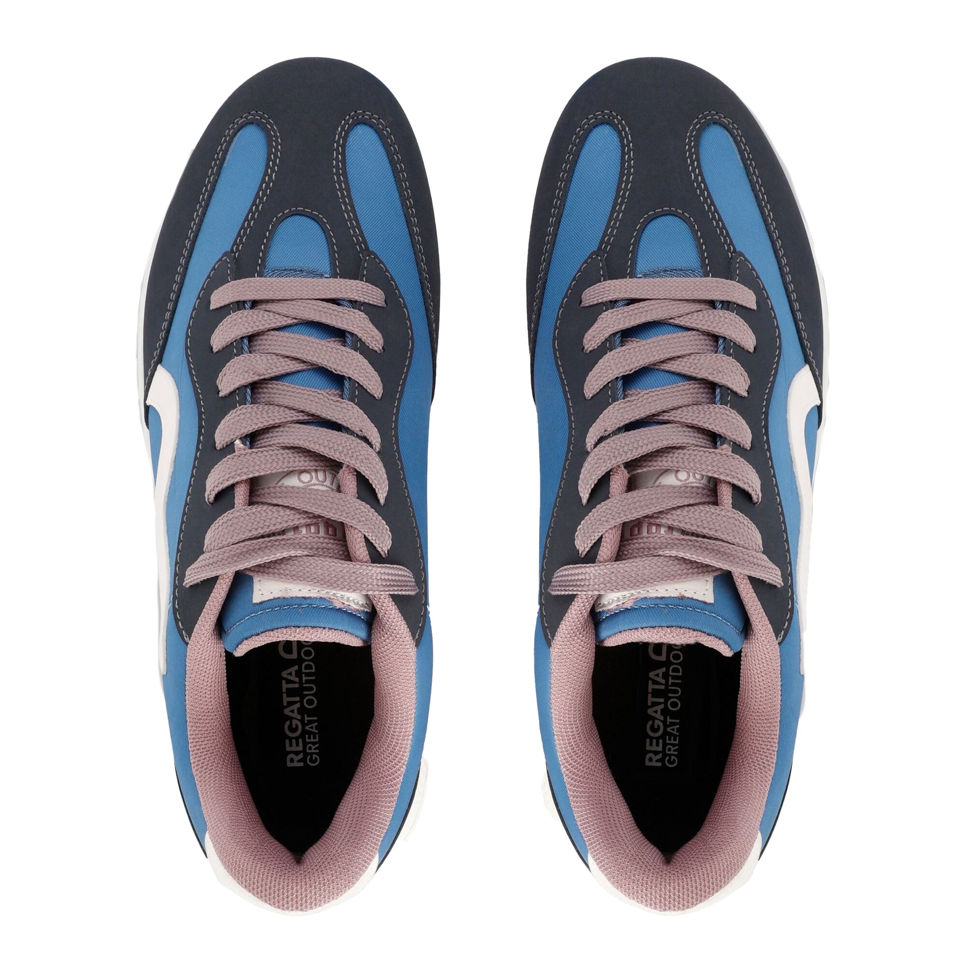 Coronet Blue-Toadstool - Lifestyle - Regatta Womens-Ladies Marine Retro Trainers