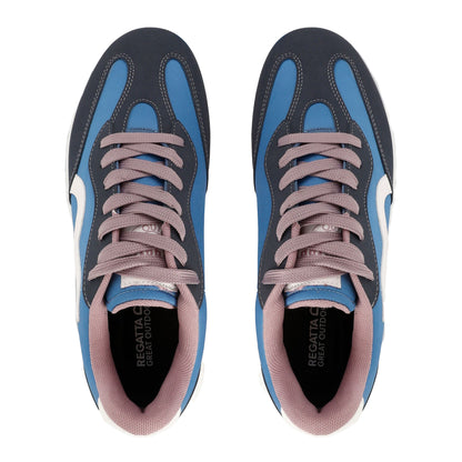 Coronet Blue-Toadstool - Lifestyle - Regatta Womens-Ladies Marine Retro Trainers
