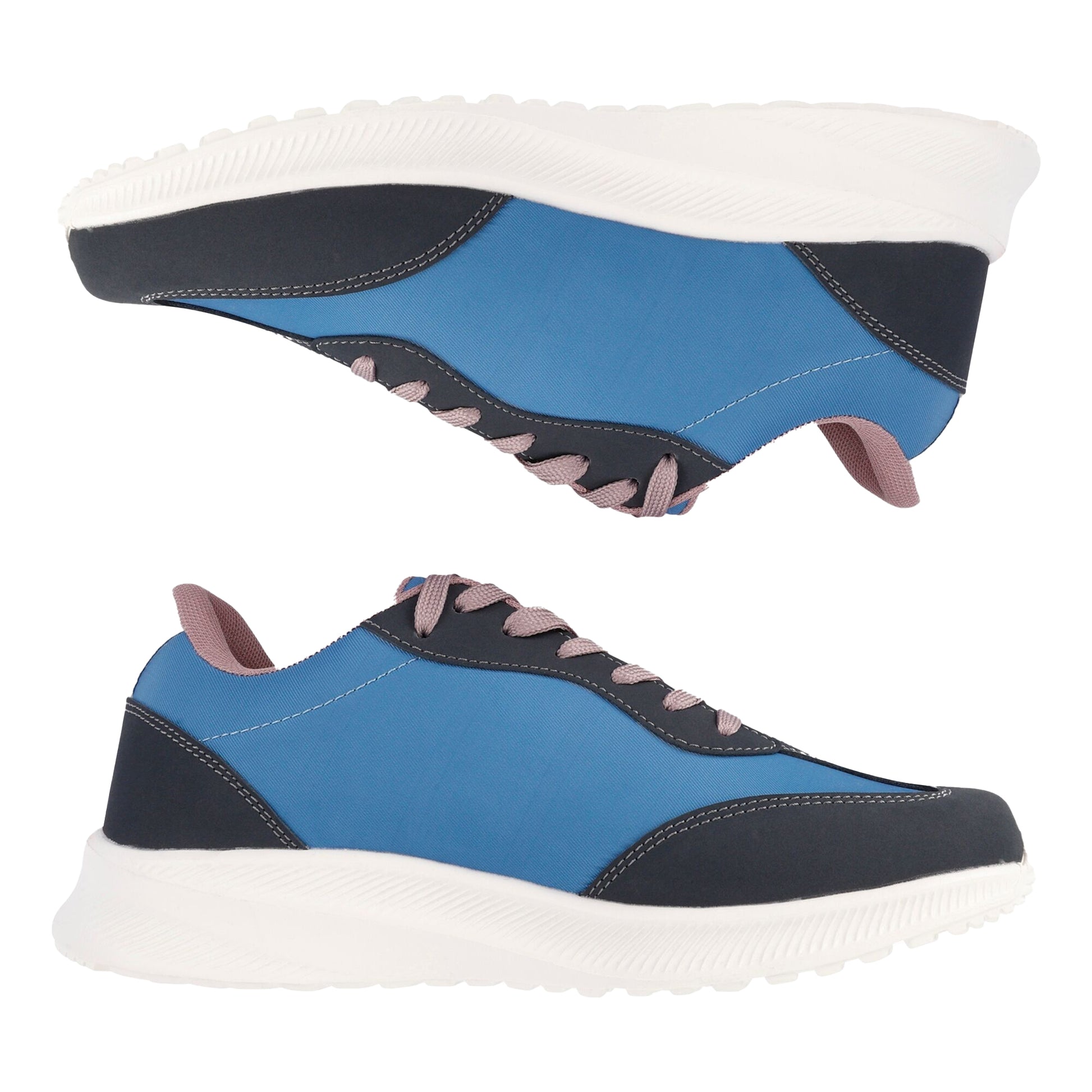 Coronet Blue-Toadstool - Close up - Regatta Womens-Ladies Marine Retro Trainers